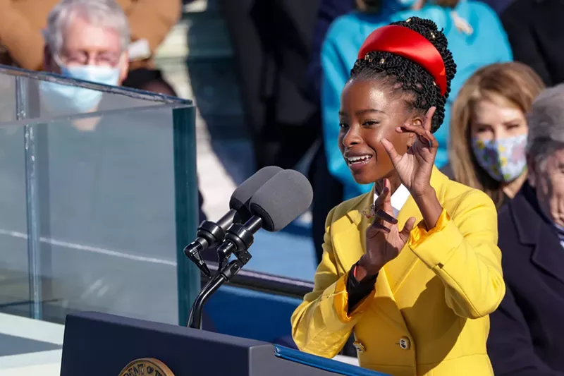 Image: Amanda Gorman speaks at the inauguration of President Joe Biden.