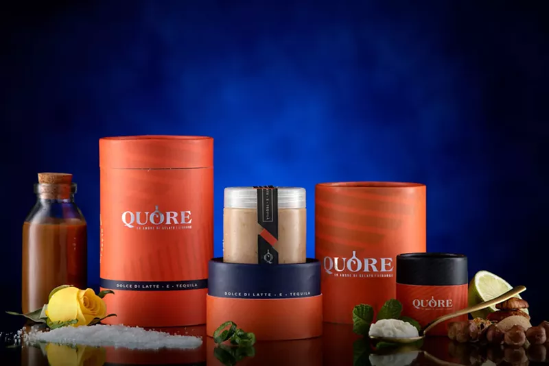 Image: Quore's dulce de leche is one of its most popular flavors, a boozy combination of caramel dulce de leche gelato and Don Julio reposado tequila.