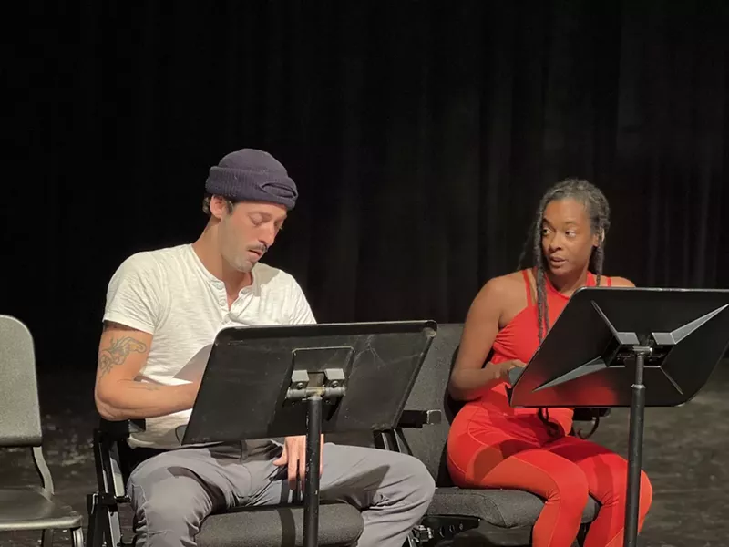 Image: Enrique Galán and Brittany "Bk" King in Michael Oatman’s Benediction