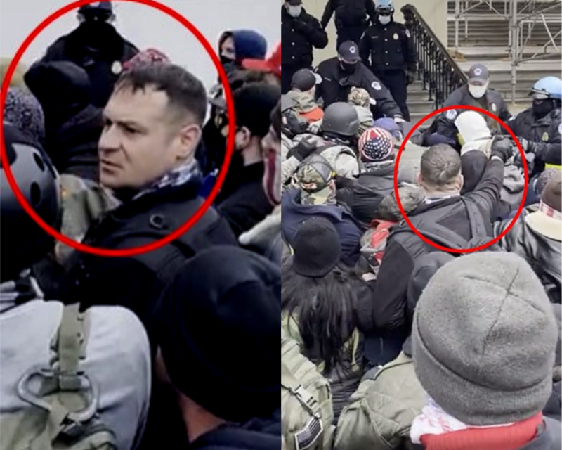 Image: Broward Proud Boy Barry Bennet Ramey was arrested this week for his involvement at the January 6 insurrection, where he sprayed and injured capitol police officers.