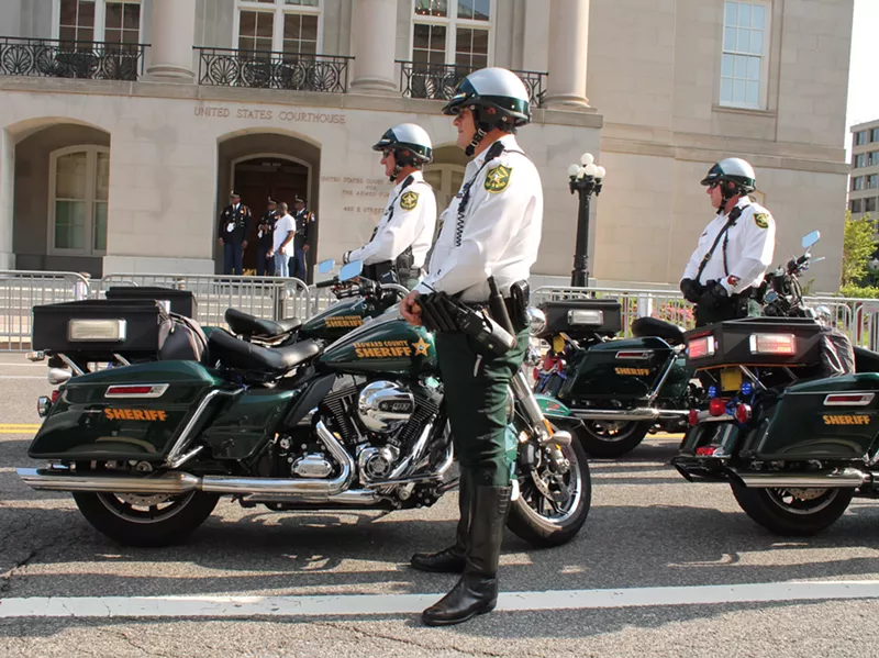 Image: The Broward Sheriff's Office participates in a ceremony at the National Law Enforcement Officers Memorial in Washington, D.C.