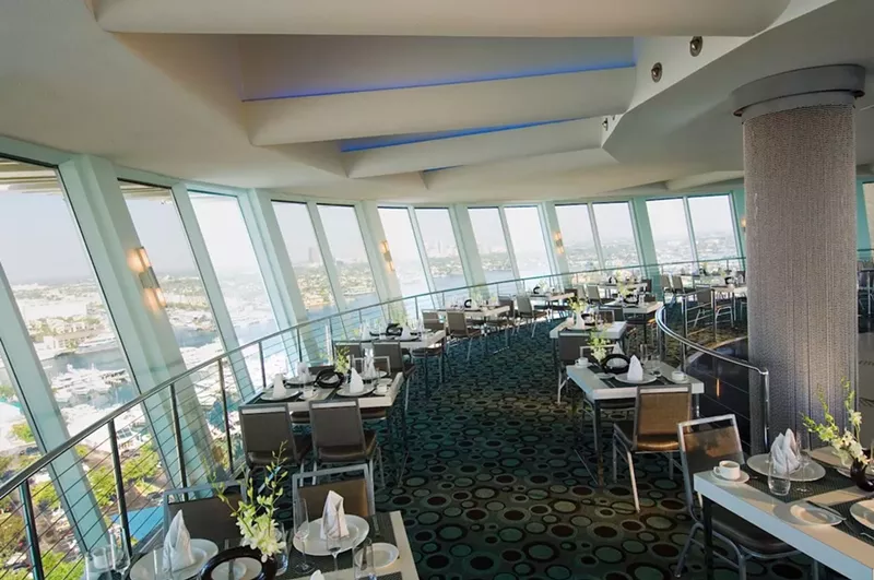 Image: Pier Sixty-Six Hotel & Marina's Pier Top dining room offers panoramic views of Fort Lauderdale's waterways.