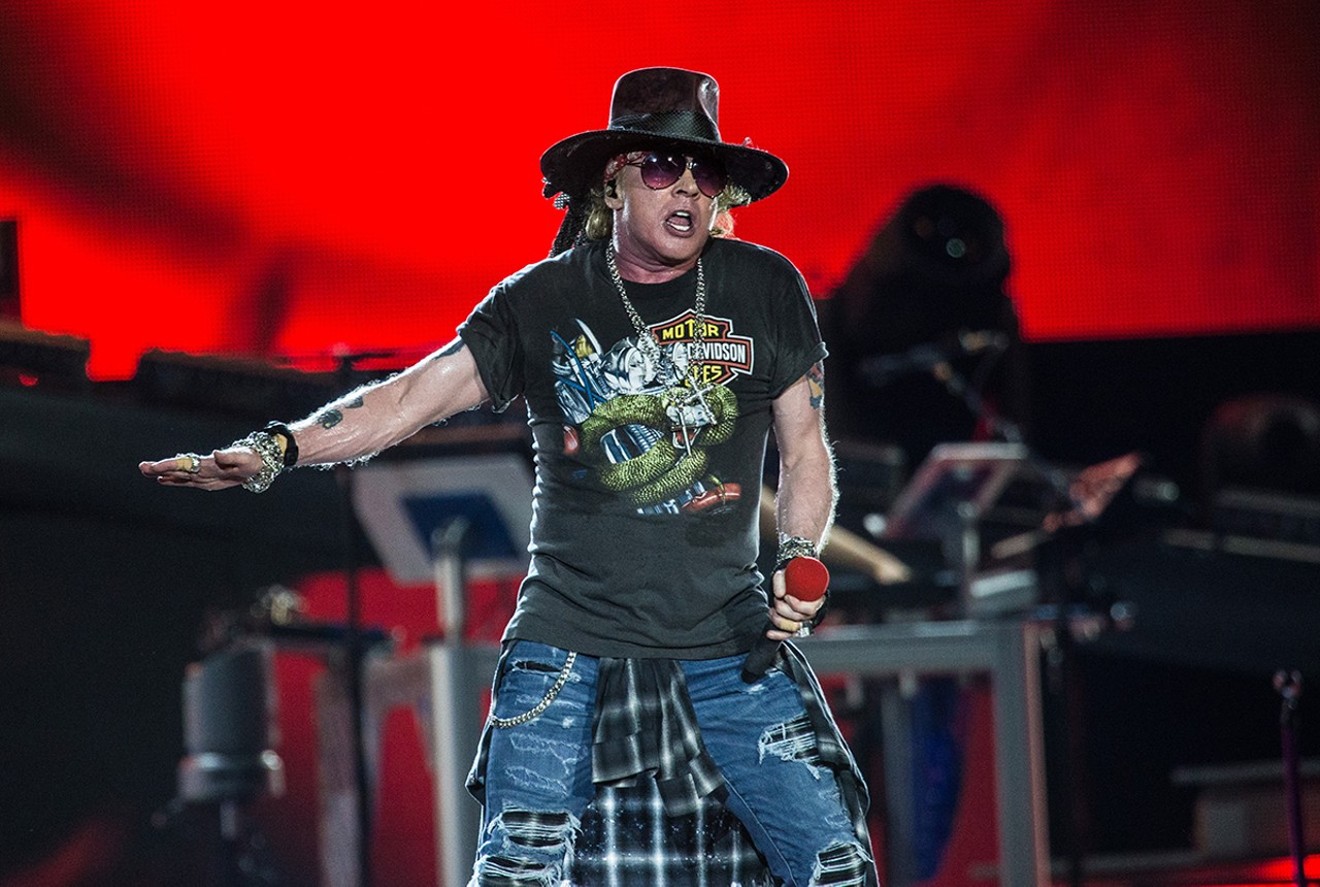Axl Rose of Guns N' Roses is coming to the Magic City, where the grass is green and the girls are pretty.