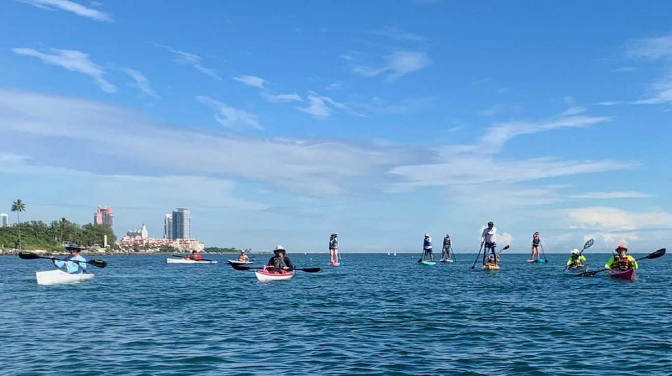 Paddlers, kayakers, and bicyclists are gathering on Virginia Key this weekend to protest a widely scorned proposal for a homeless "transition and transformation zone" on the island.