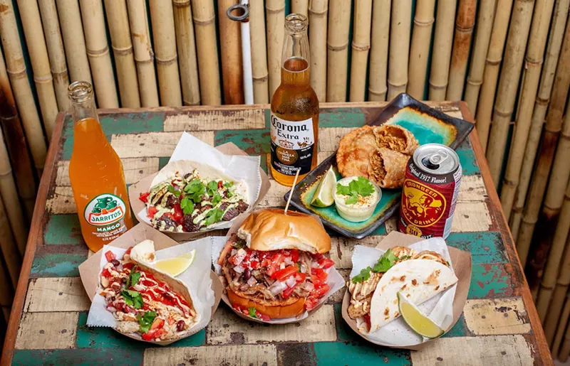 Image: Tacos and more at Caja Caliente.