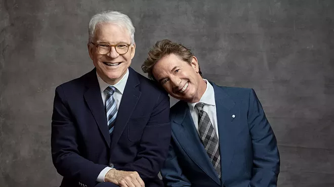 Headshot of comedians Steve Martin and Martin Short