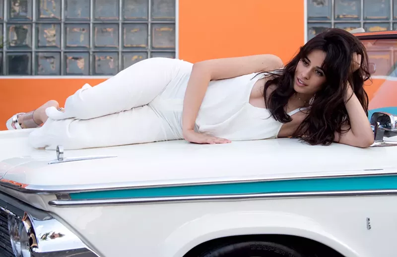 Image: Singer Camila Cabello poses in front of Gramps.