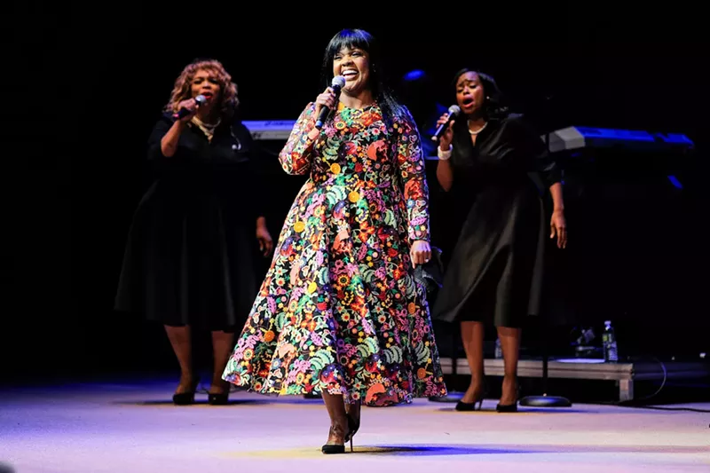 Image: Gospel superstar CeCe Winans performs on stage at the Arsht Center on September 17, 2017, as part of Free Gospel Sundays at the Adrienne Arsht Center.