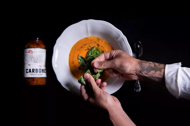 Image: Carbone's pasta sauce now comes in a jar.