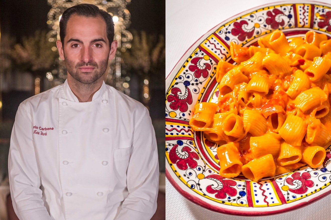 Chef Mario Carbone says his namesake restaurant's rigatoni has become a sort of social-media calling card.