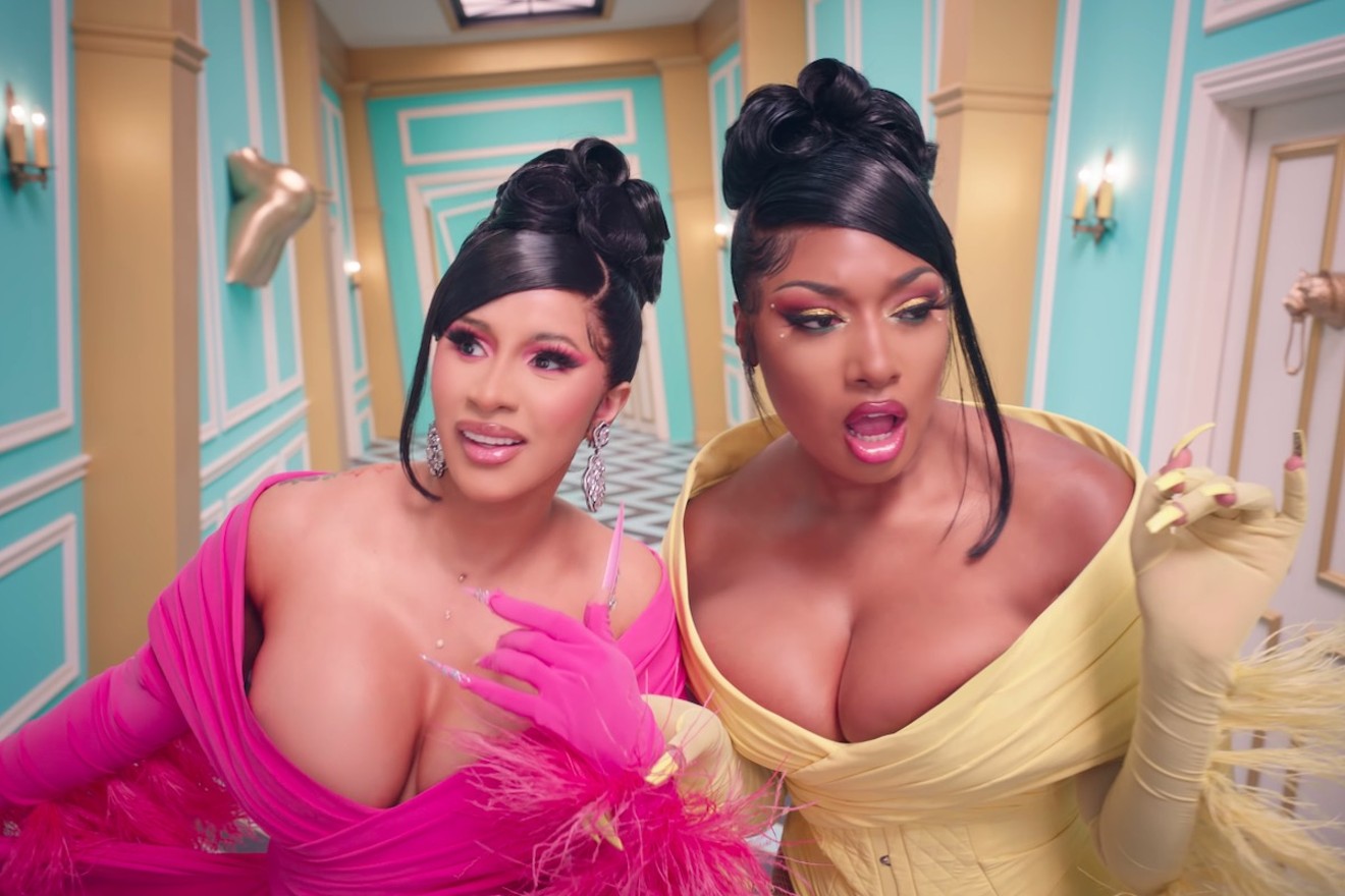 Cardi B and Megan Thee Stallion in a "WAP" funhouse.