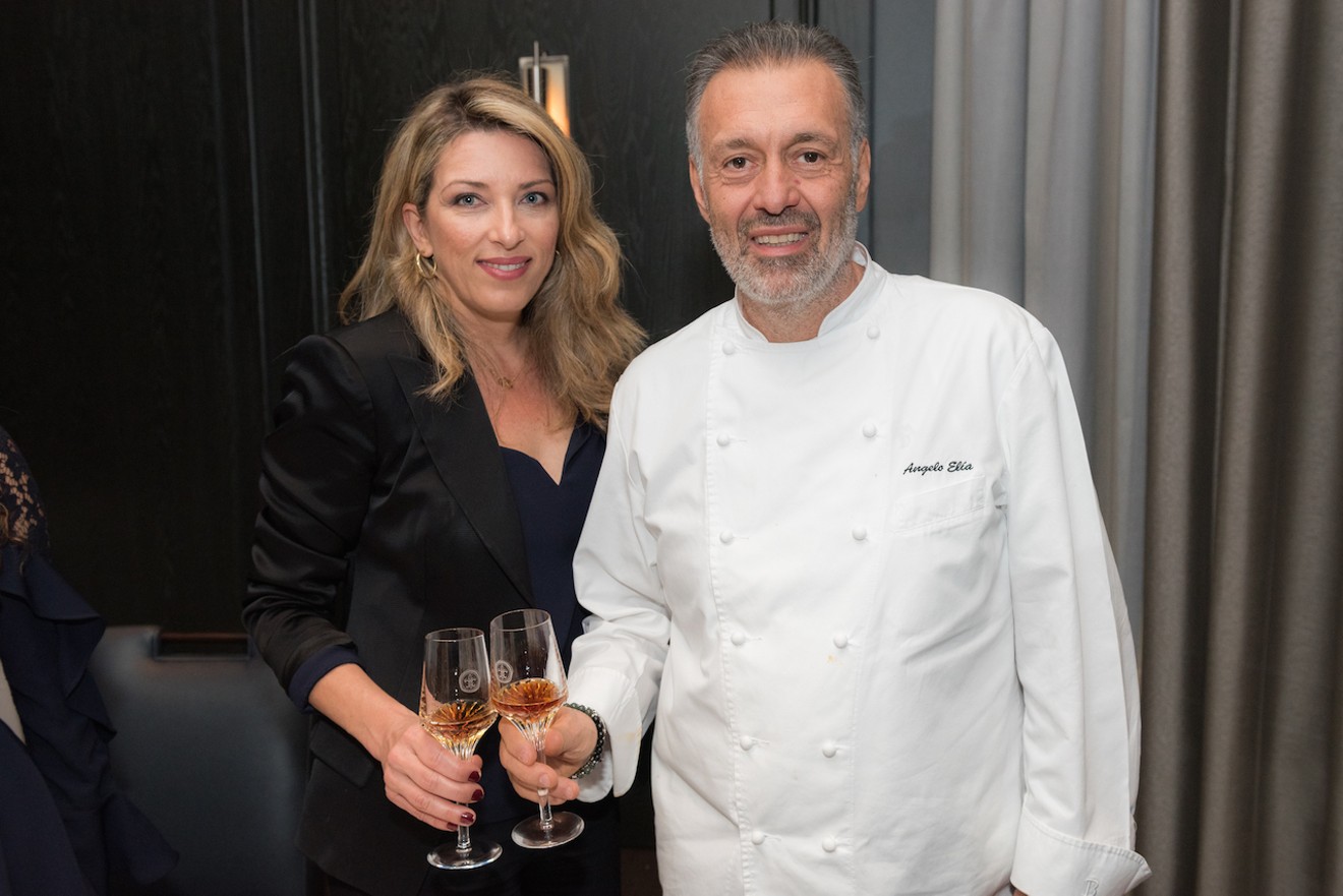 Chef Angelo Elia (right) and his wife Denise run three other successful Casa D'Angelo locations.
