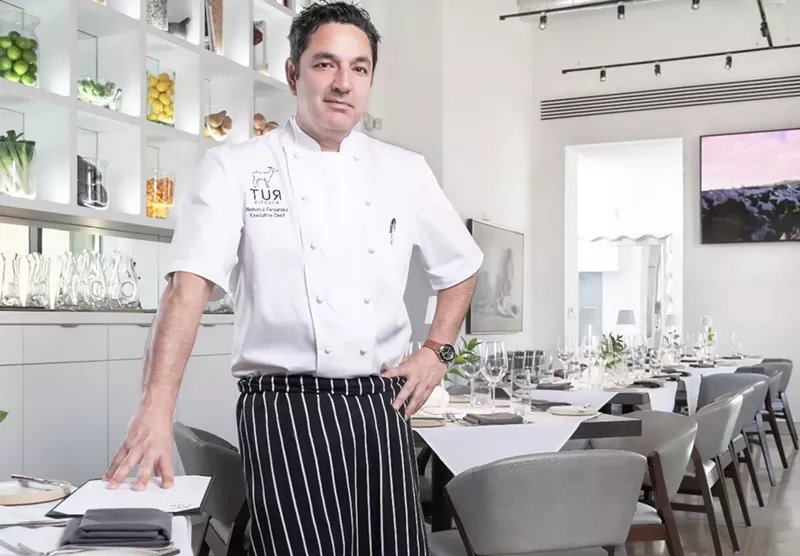 Image: Chef Nelson Fernandez at Tur Kitchen.
