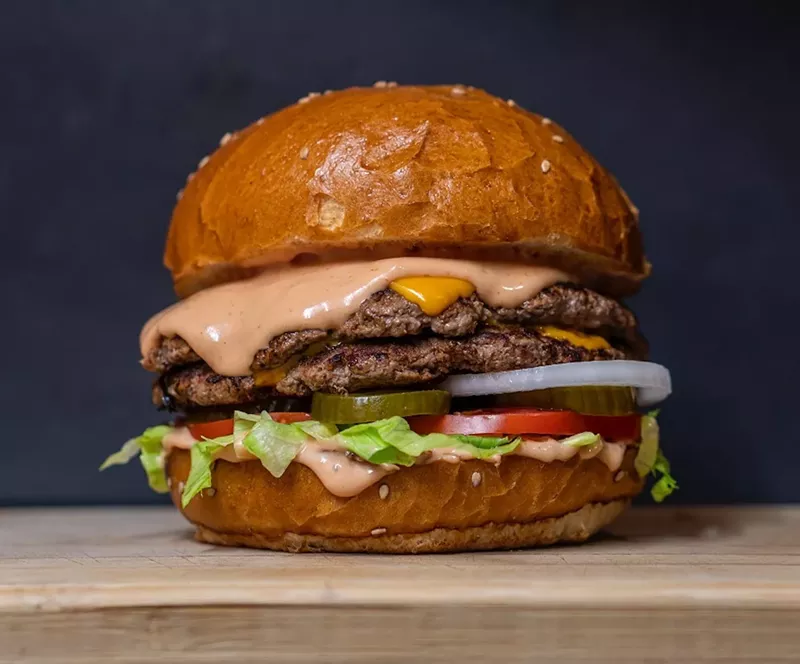 Image: Dewey LoSasso's burger.