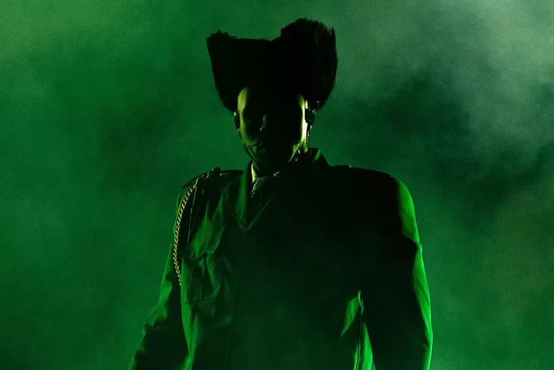 Image: Tyler the Creator onstage during the Chromakopia Tour in Los Angeles