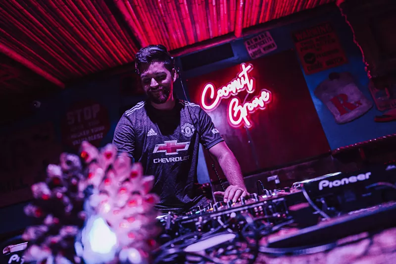 Image: Jason Rault spinning during one of Coconut Groove's past events.