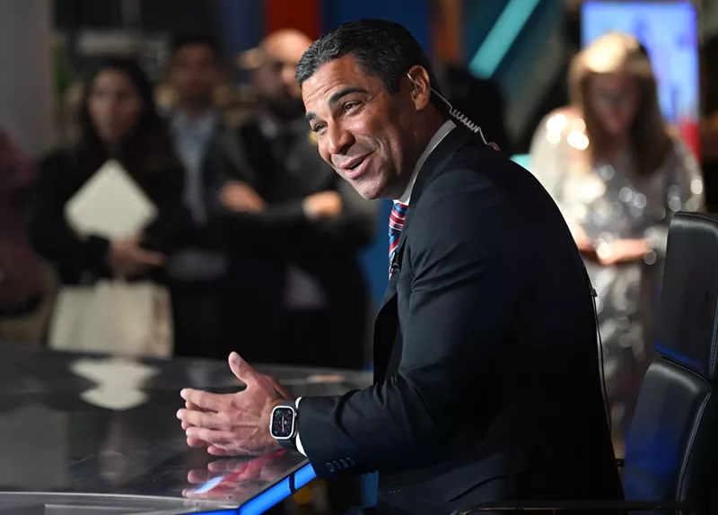 Image: Miami Mayor Francis Suarez speaks during 2022 FOX Nation Patriot Awards at Hard Rock Live at Seminole Hard Rock Hotel & Casino Hollywood on November 17, 2022.