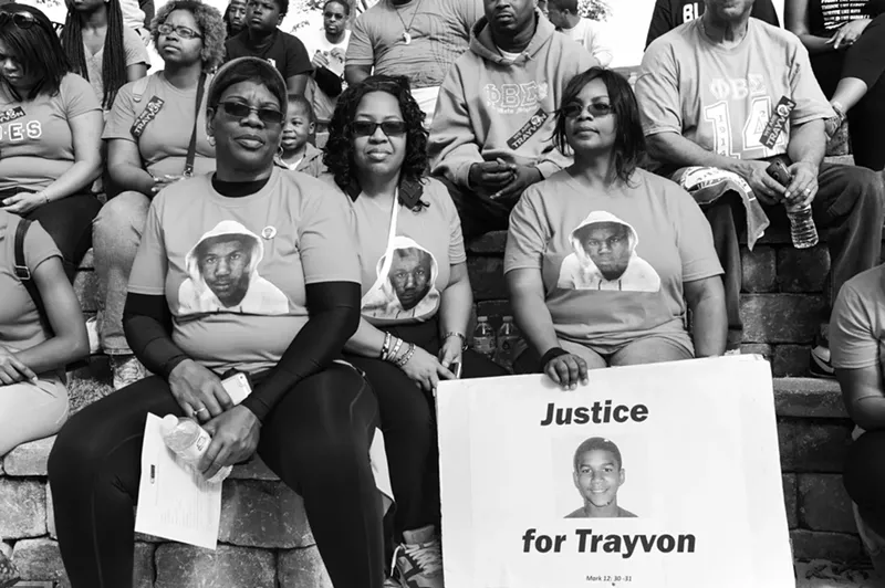 Image: Supporters at the Trayvon Martin Foundation's 2016 peace walk.