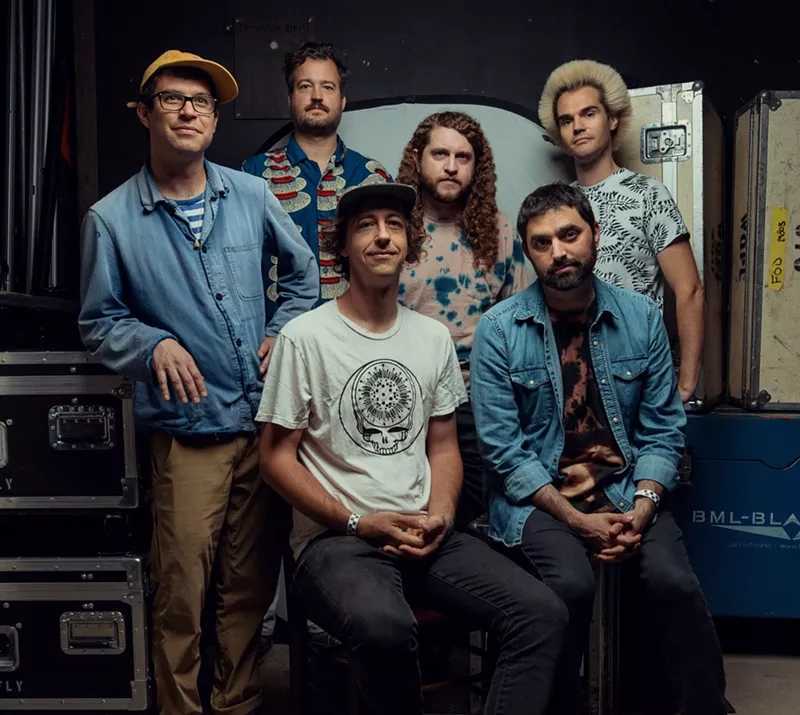 Image: Coral Morphologic's J.D. McKay and Colin Foord (top right) collaborated with Animal Collective to create the audiovisual album Tangerine Reef.
