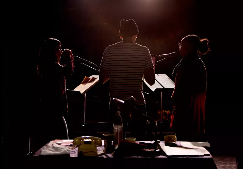 Image: Performers Cristina Fernandez, Christopher Rivas, and Donna Simone Johnson