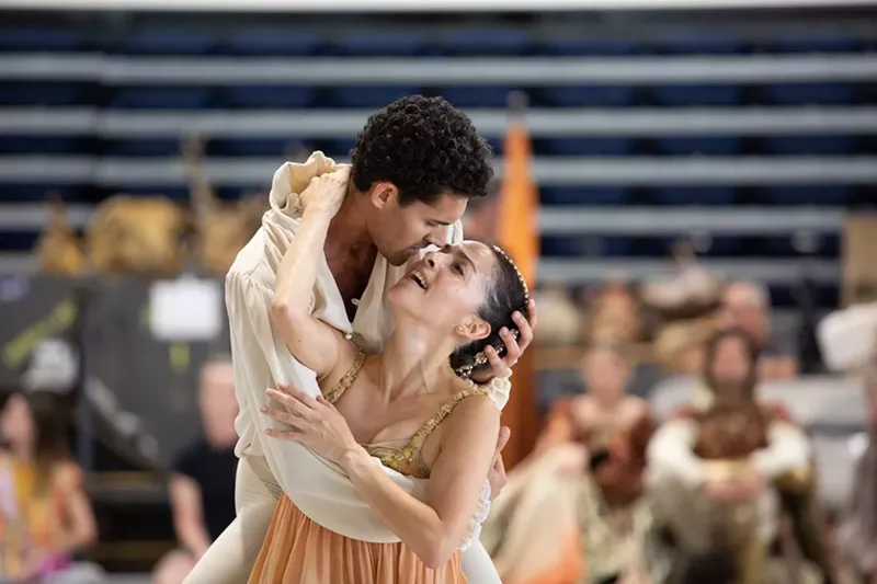 Image: Renan Cerdeiro and Katia Carranza rehearse for Miami City Ballet's production of Romeo and Juliet.