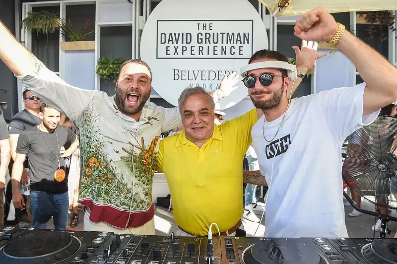 Image: David Grutman (left), Lee Brian Schrager, and Alesso