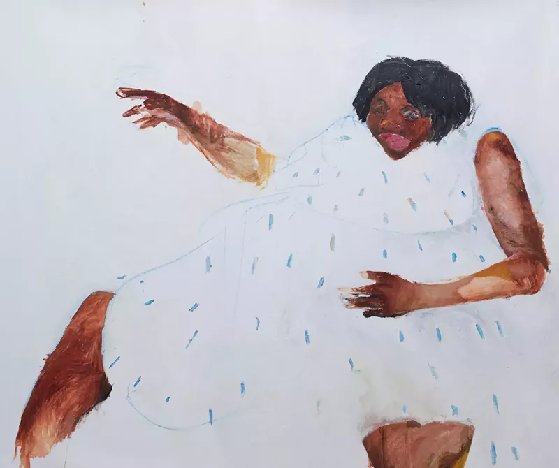 Image: Abstract painting of a woman by Jared McGriff