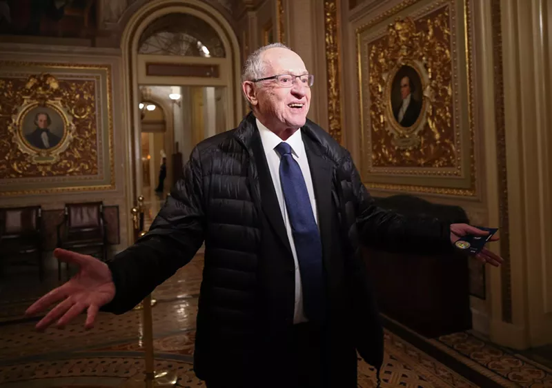 Image: High-profile attorney Alan Dershowitz in the Senate Reception Room