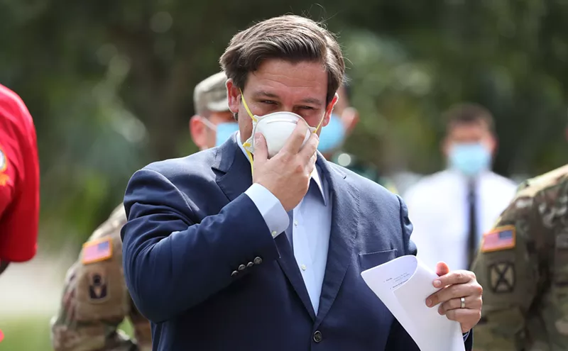 Image: DeSantis Resists Questions About COVID Booster Status