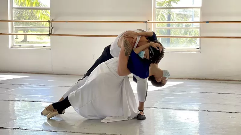 Image: Fabian Morales and Claudia Lezcano in “RUTH: Ricordi per Due,” the final work choreographed by Joffrey Ballet artistic director Gerald Arpino.