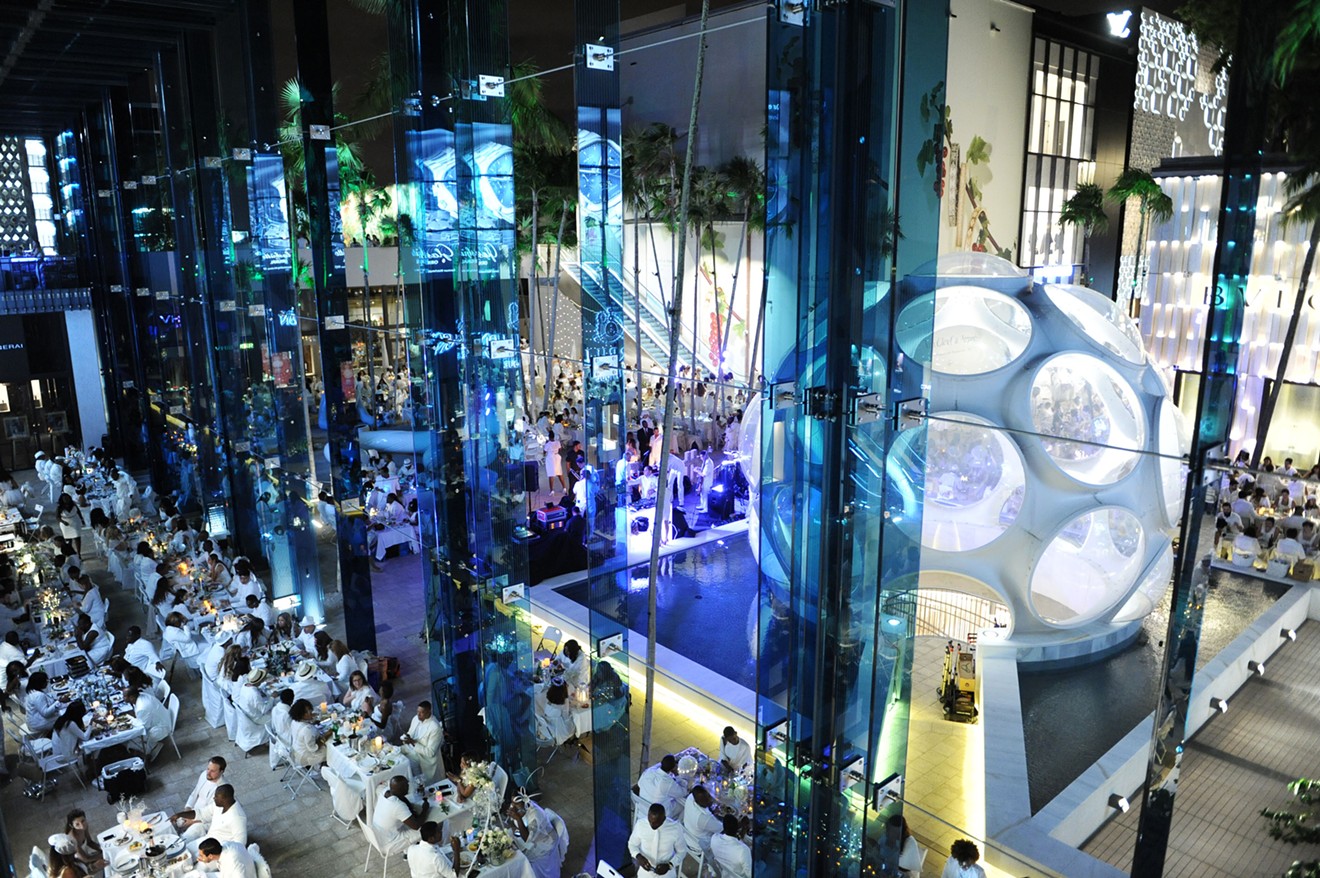 Last year's event took place in the Design District's Palm Court.