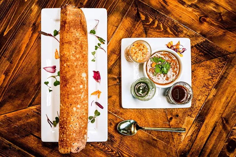 Image: There are seven varieties of dosa at Diya.