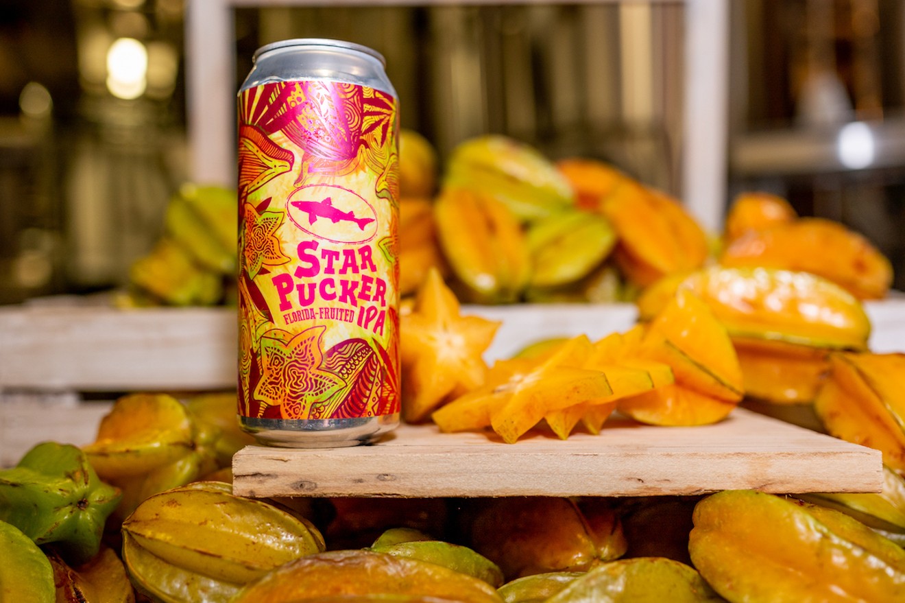 Dogfish Head Miami will be pouring its Star Pucker Florida-inspired sour IPA when it officially opens the doors to its taproom and kitchen on Friday, May 21.