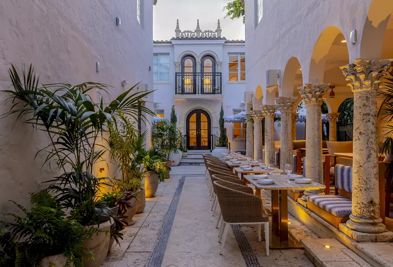 Image: Donatella Versace has fired back after a new South Beach Italian restaurant and hotel, Donatella Boutique Hotel & Restaurant, opened right by the former Versace Mansion using the family's name and likeness without permission.