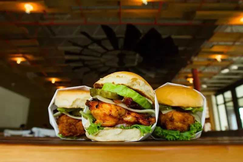 Image: Spring Chicken's fried chicken sandwich.