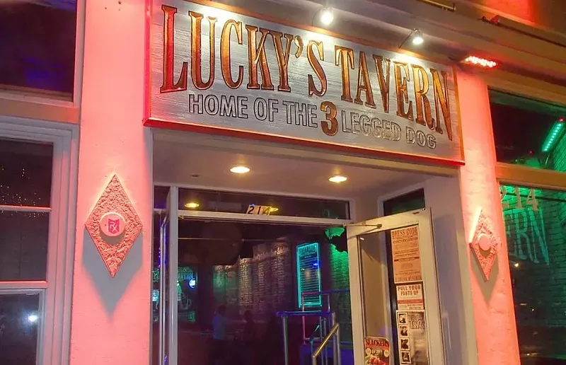 Image: Rowdy Downtown Fort Lauderdale bar Lucky's Tavern will close after 15 years near the New River in the Historic Himmarshee District