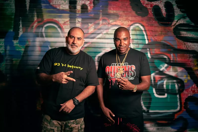 Image: Drink Champs hosts DJ EFN (left) and N.O.R.E.