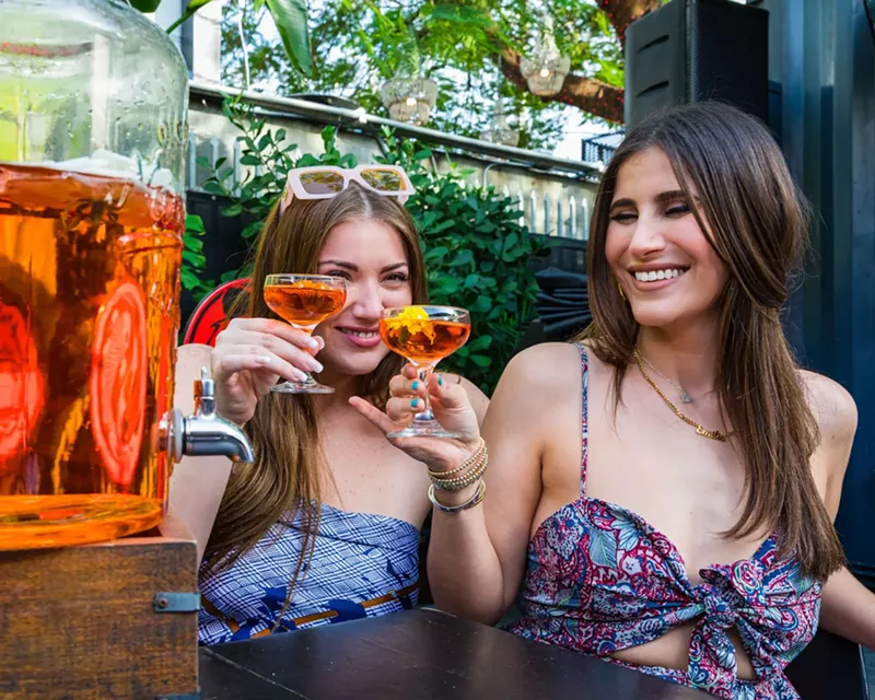 Image: Leave your phone at home and try a pitcher of "Don't Text Your Ex" on Valentine's Day.