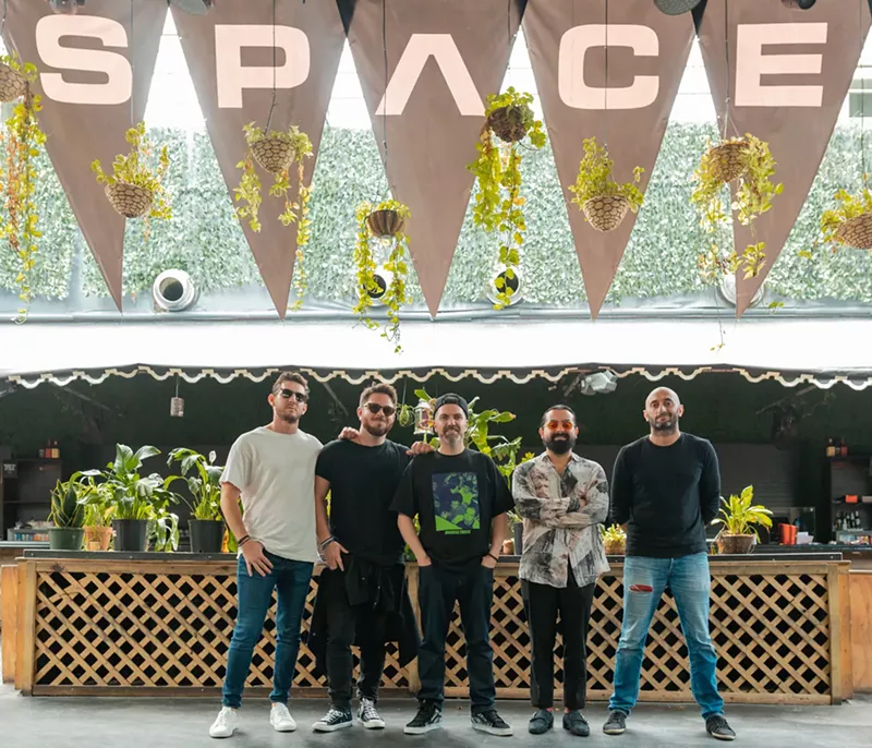 Image: Matt Teper (left), David Sinopoli, Pasquale Rotella, Coloma Kaboomsky, and Davide Danese