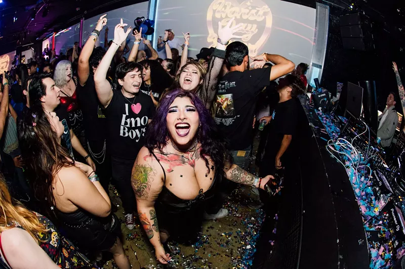 Image: Partygoers at Emo Nite Miami