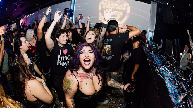 Partygoers at Emo Nite Miami