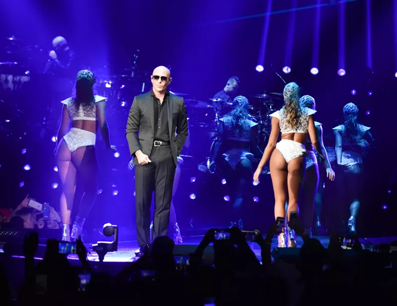 Image: Pitbull performs at American Airlines Arena. See more photos from Pitbull & Enrique Iglesias at the AAA.
