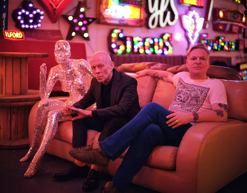 Image: Vince Clarke (left) and Andy Bell of Erasure