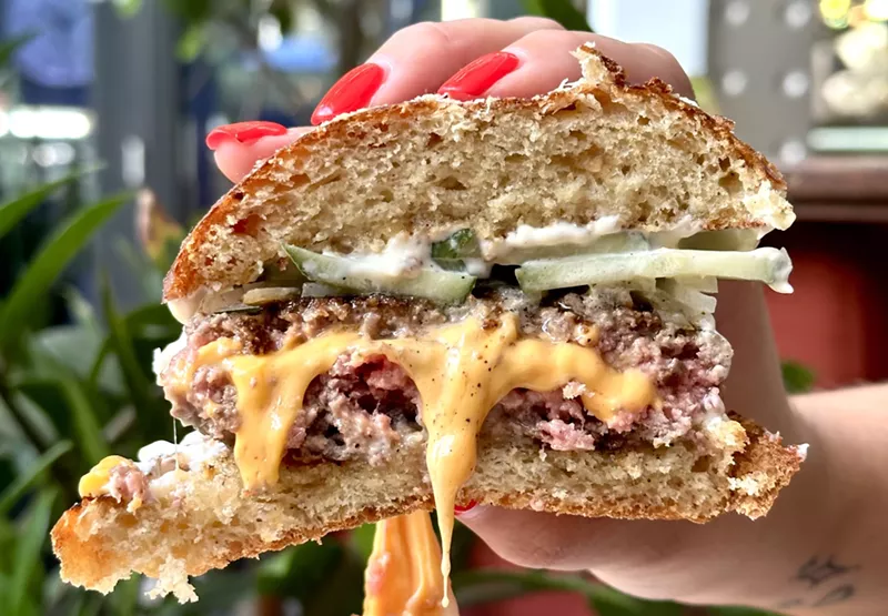 Image: a cheeseburger