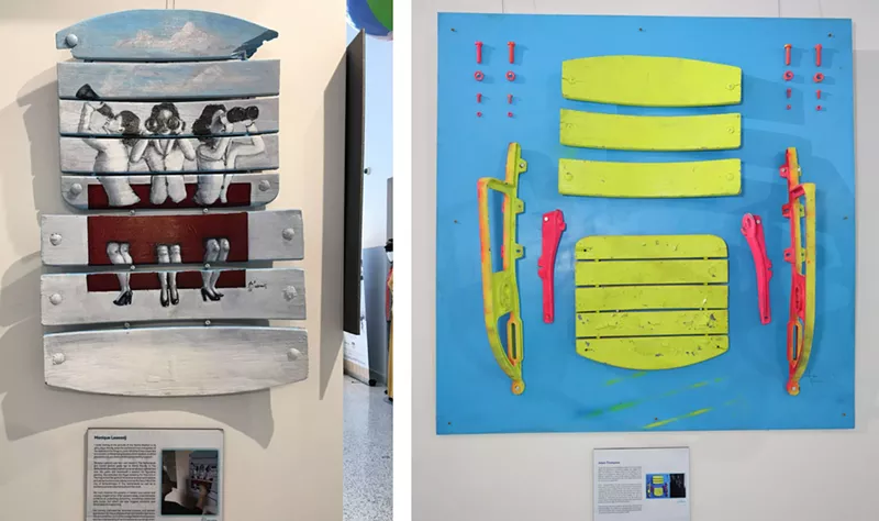 Image: Monique Lassooij's Best Seat on the Water and work by Adam Thompson
