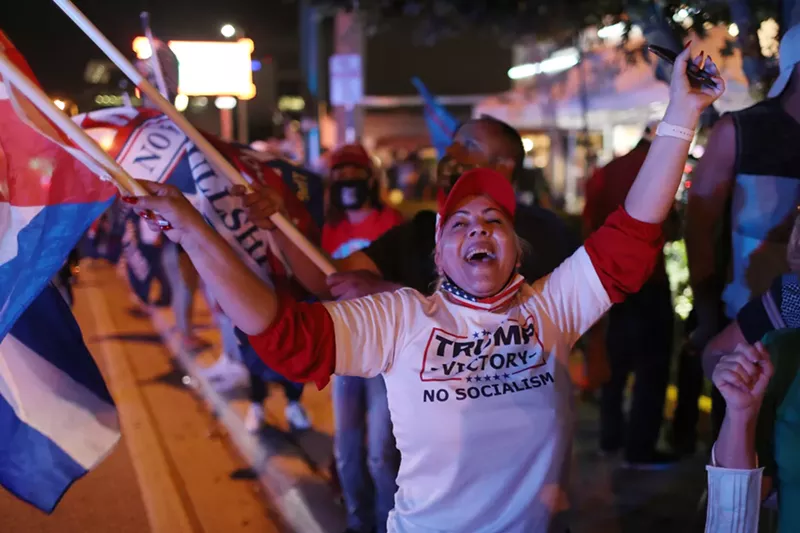 Image: The themes of socialism and communism are prominent on Miami's Spanish-language radio programs.