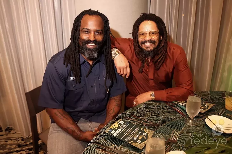 Image: Ricky Williams and Rohan Marley