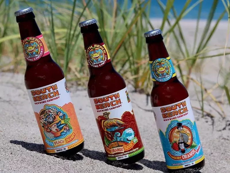 Image: South Beach Brewing Company's beers.