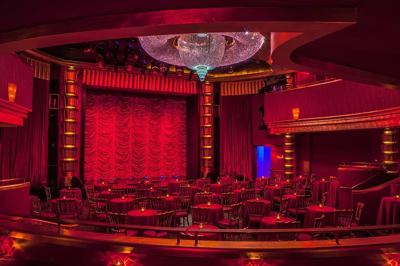 Image: Dine in opulence during the Faena's cabaret show.