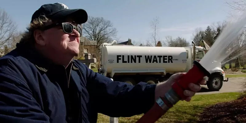 Image: Documentary filmmaker Michael Moore revisits the water crisis in Flint, Michigan, Donald Trump and the 2016 election in Fahrenheit 11/9, but it feels more like a self-congratulatory follow-up to several of his films.